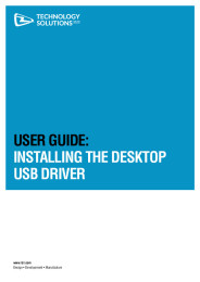 Installing the Desktop USB Driver v1.02
