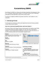 Kurzanleitung SMAN
