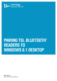 Pairing TSL Bluetooth Readers to Windows 8.1 Desktop V1.1