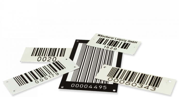 Aluminium-Barcode-Schilder