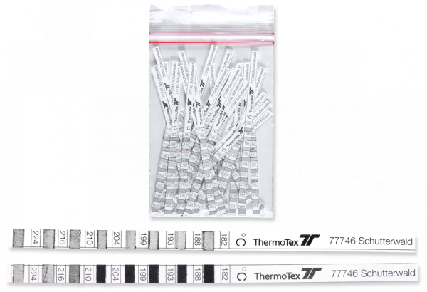Temperaturmessstreifen